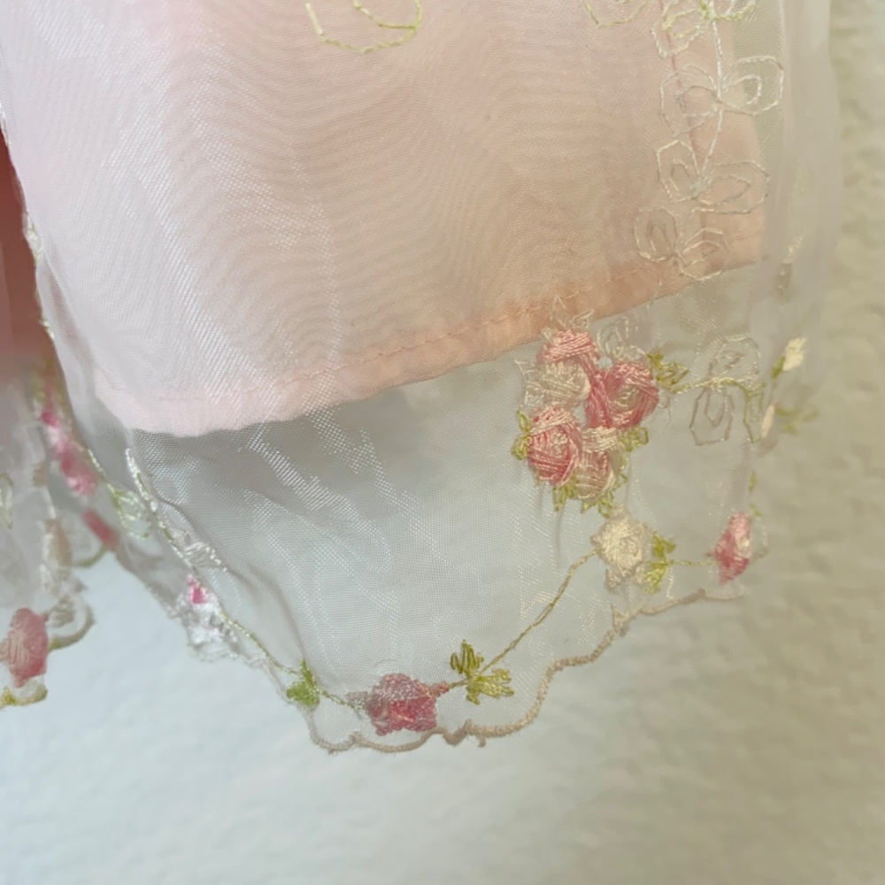 Marmellata Holiday Dress Baby 18 Months Black Velvet Pink Embroidered Floral - Picture 6 of 12